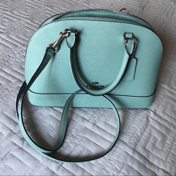 Coach Handbags - Coach mini Sierra satchel, mint